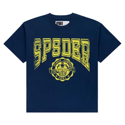 Pre-owned Sp5der Campus Tee 'navy' | Blue | Men's Size Xxl