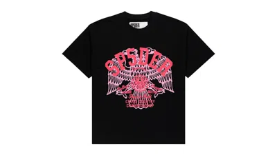 Pre-owned Sp5der Cross Country Slub Tee Shirt In Black