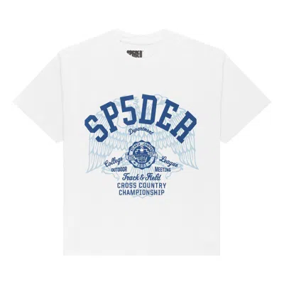 Pre-owned Sp5der Cross Country Slub Tee 'white' | Men's Size Xl