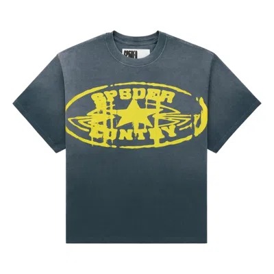 Sp5der Cuntry T-shirt 'slate Grey' In Gray