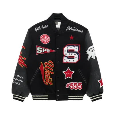 Pre-owned Sp5der Cuntry Varsity Jacket 'black' | Men's Size M