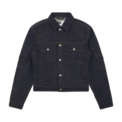 Pre-owned Sp5der Denim V3 Truck Jacket 'indigo Denim' | Blue | Men's Size Xxl