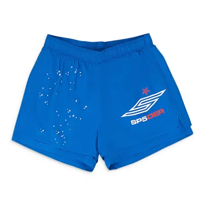 Sp5der Double Layer Pro Blue Shorts