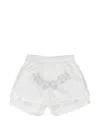 Sp5der Double-layer Shorts In White