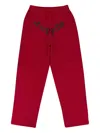 Sp5der Elasticated-waist Trousers In Red