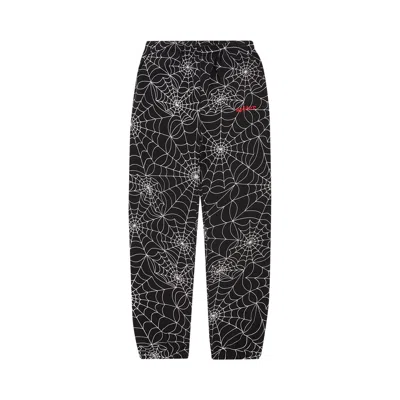 Pre-owned Sp5der Embroidered Aop Sweatpant 'black' | Men's Size S