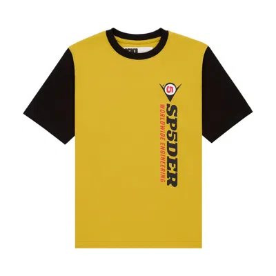 Pre-owned Sp5der Engineer Tee 'yellow' | Men's Size Xxl