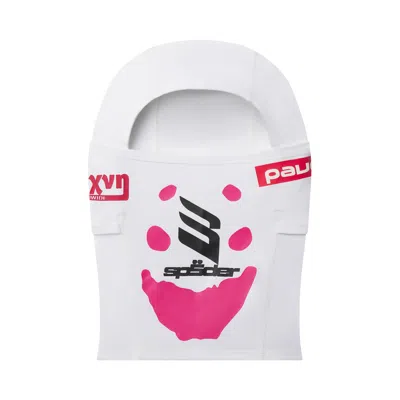 Pre-owned Sp5der Face Mask 'white' | Men's Size Onesize