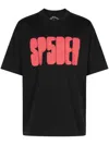Sp5der Focused Logo "black" T-shirt In Black