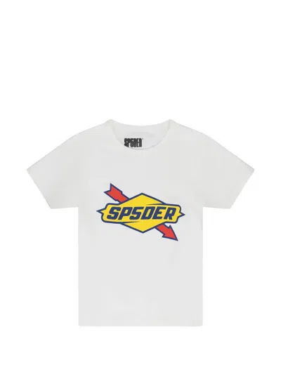 Sp5der Gas Logo-print T-shirt In White