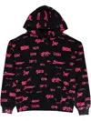 Sp5der Graphic-print "black" Hoodie In Black