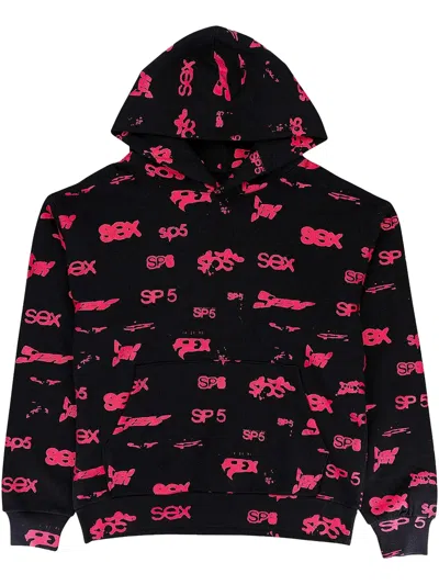 Sp5der Graphic-print "black" Hoodie