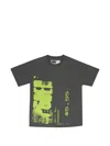 Sp5der Graphic-print T-shirt In Gray
