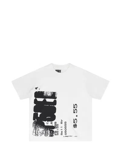 Sp5der Graphic-print T-shirt In White