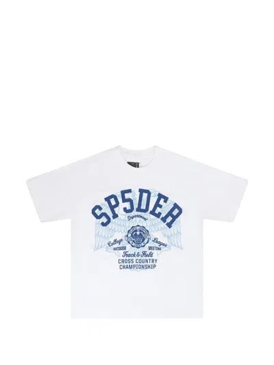 Sp5der Graphic-print T-shirt In White