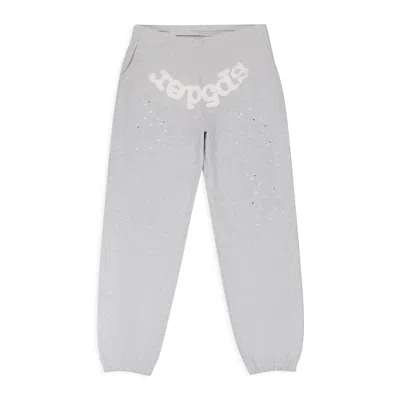 Sp5der Grey Og Web Sweatpants In Gray