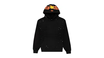 Pre-owned Sp5der Heavy Web Hoodie In Black
