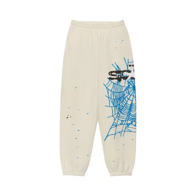 Pre-owned Sp5der Heavy Web Sweatpant 'foam' | Cream | Men's Size Xl