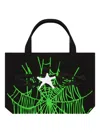 Sp5der Heavy Web Tote Bag In Black