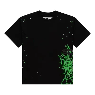 Sp5der Heavy Web T-shirt In Black
