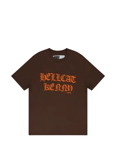 Sp5der Hellcat Kenny T-shirt In Brown