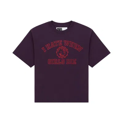 Pre-owned Sp5der I H8 When Girls Die Tee 'cardinal' | Red | Men's Size Xl