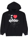 Sp5der I Heart Sp5 "black" Hoodie In Black