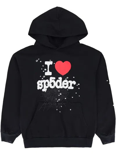 Sp5der I Heart Sp5 "black" Hoodie