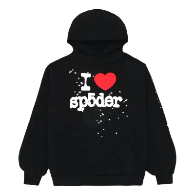 Sp5der I Heart Sp5 Hoodie 'black'