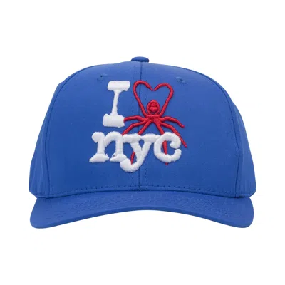 Pre-owned Sp5der I Love Nyc Hat 'blue' | Men's Size Onesize