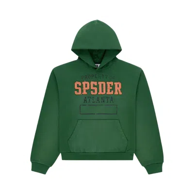 Pre-owned Sp5der Issue 404 Hoodie 'green' | Men's Size Xxl