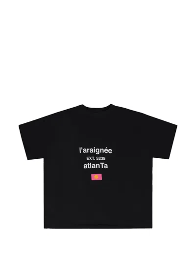 Sp5der L'araignee-print T-shirt In Black