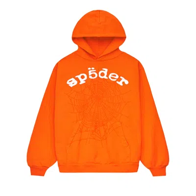 Pre-owned Sp5der Legacy Hoodie 'orange'