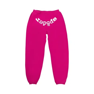 Pre-owned Sp5der Legacy Sweatpant 'pink/white'