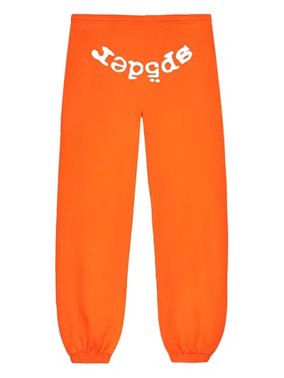Sp5der Legacy Sweatpants In Orange