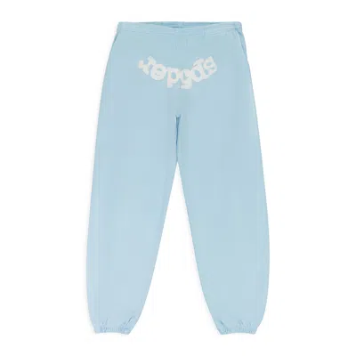 Sp5der Light Blue Classic Sweatpants