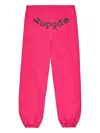 Sp5der Logo-print Joggers In Pink