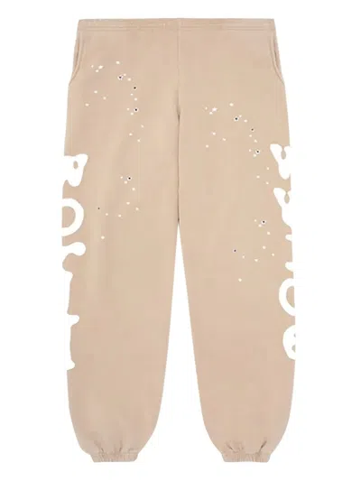 SP5DER LOGO-PRINT SWEATPANTS