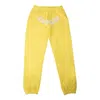 Sp5der Logo Print Sweatpants 'yellow'