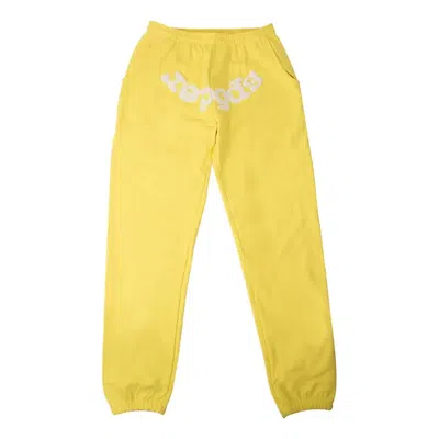 Sp5der Logo Print Sweatpants 'yellow'