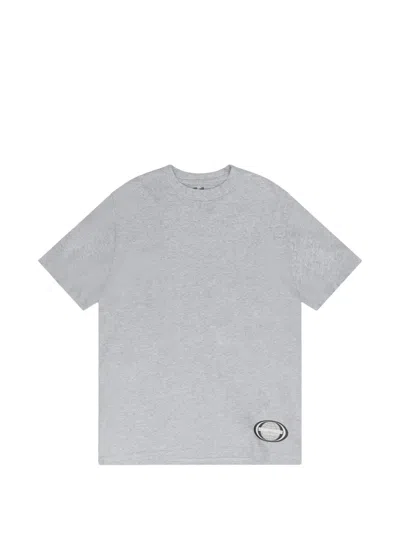 Sp5der Logo-patch T-shirt In Gray