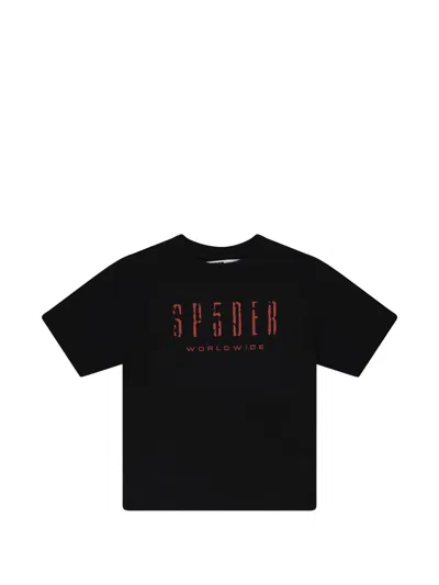 Sp5der Logo-print T-shirt In Black