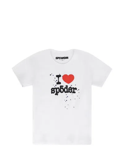 Sp5der Logo-print T-shirt In White