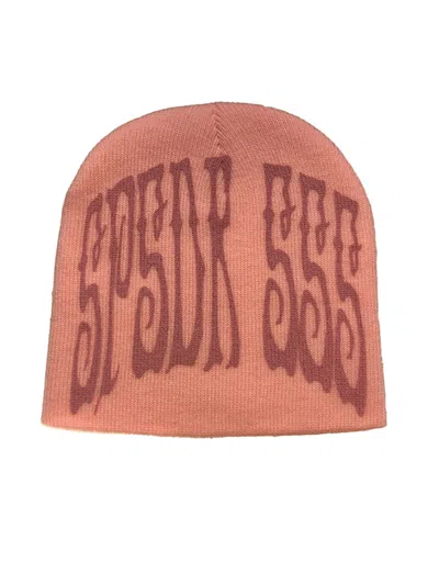Pre-owned Sp5der Longlegs Beanie In Pink