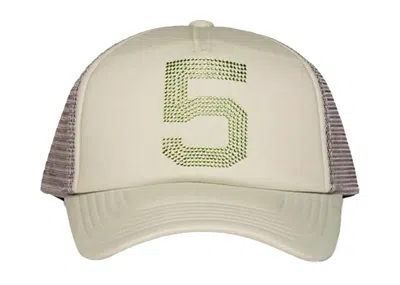 Pre-owned Sp5der Men's  5 Trucker Hat In Grey In Gray