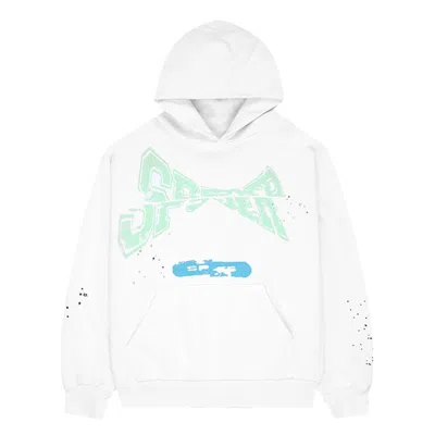 Pre-owned Sp5der Men's  Adult Sweatshirt In Egg Shell