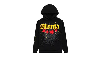 Pre-owned Sp5der Men's  Atlanta Hoodie In Black