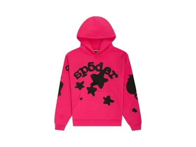 Pre-owned Sp5der Men's  Beluga Hoodie In Pink