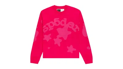 Pre-owned Sp5der Men's  Beluga Longsleeve In Pink