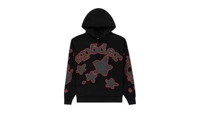 Pre-owned Sp5der Men's  Beluga Outline Hoodie In Black